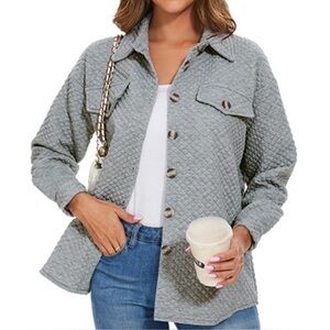 Long Sleeve Quilted Jacket Size M